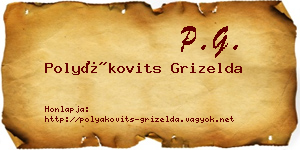 Polyákovits Grizelda névjegykártya